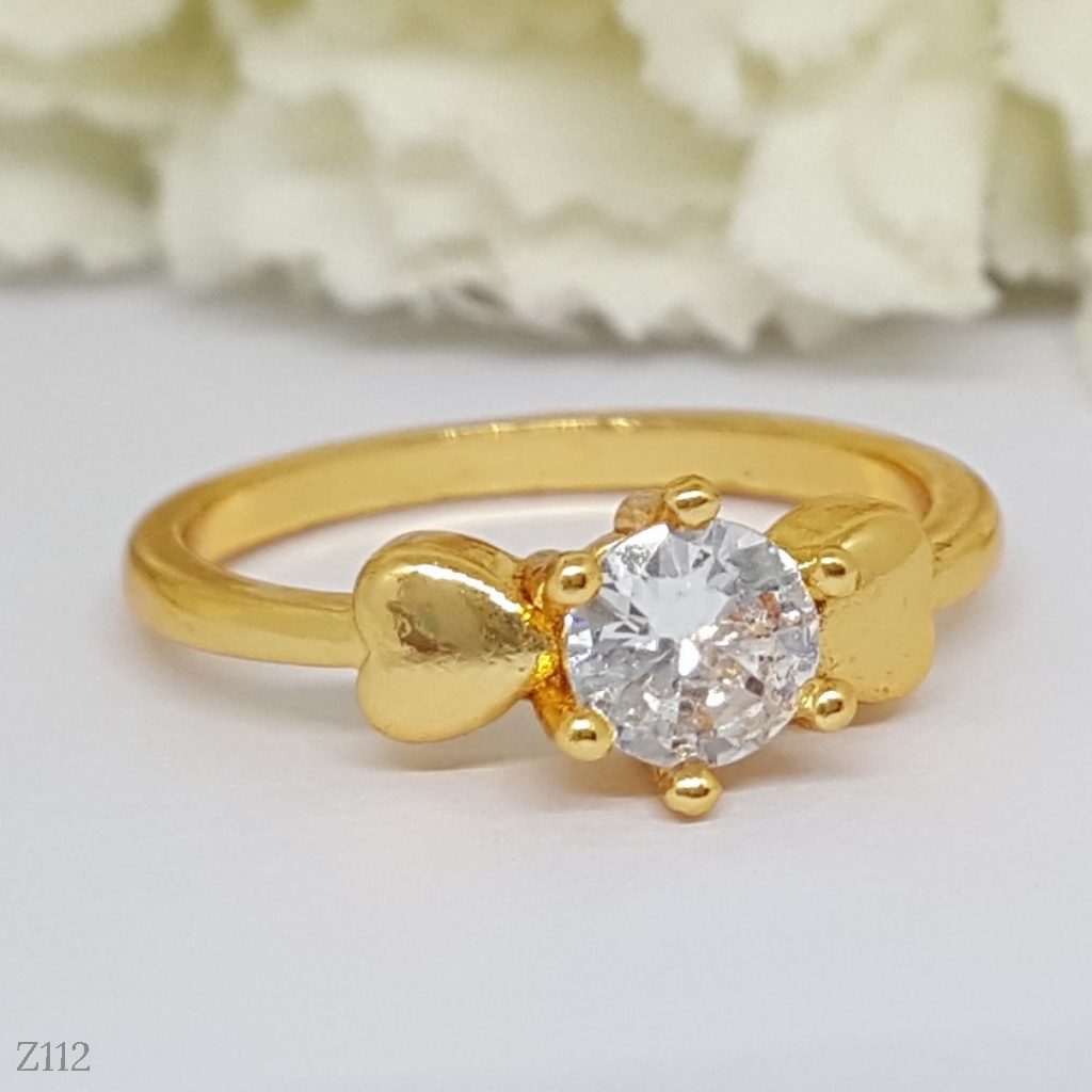 PGX Cincin Xuping Wanita Lapis Emas Aksesoris Perhiasan Fashion Premium - Z112