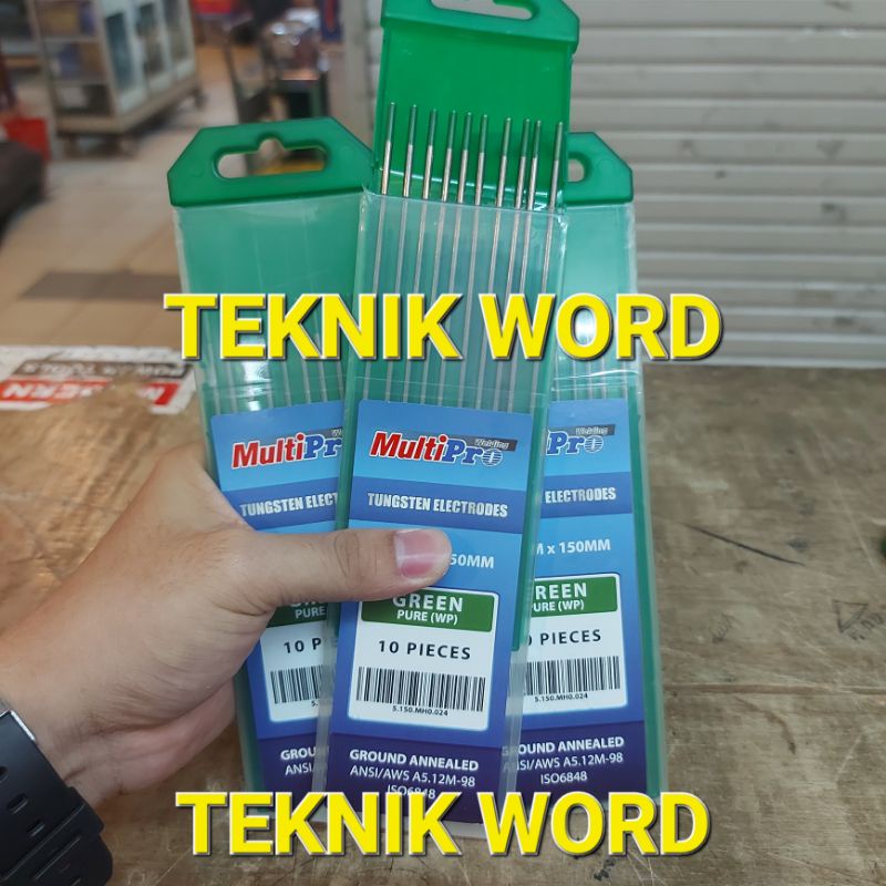 JARUM LAS ARGON MULTIPRO HIJAU 2.4MM / TUNGSTEN ARGON MULTIPRO GREEN 2.4MM