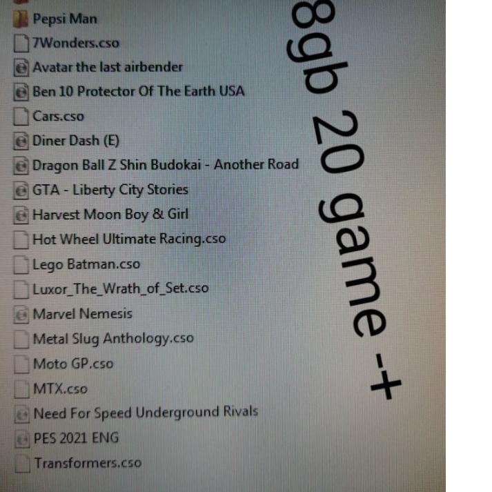Clearance sale--psp 3000 2000 sony 32gb 16gb 8gb full game full set