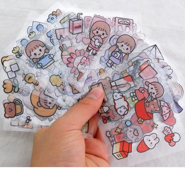 

sticker lucu diary waterproof gift box hadiah gadis