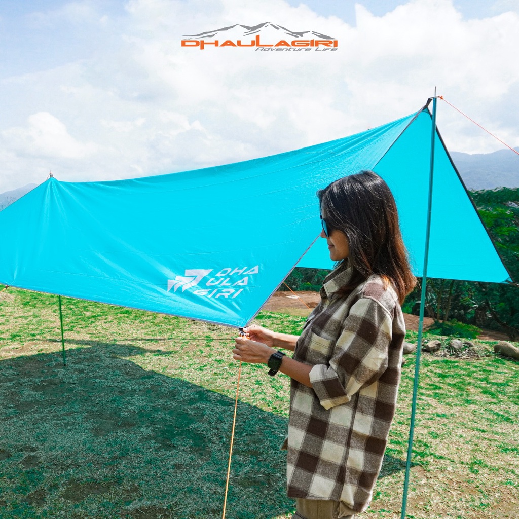 Flysheet tenda 3x4 Dhaulagiri PU3000mm / flyshet trapteen penutup tenda waterproof 3x4 / bivak tenda /fly sheet 3x4 waterproof