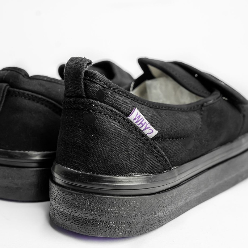 Sepatu Why Footwear - Slip On Ganciet Full Black