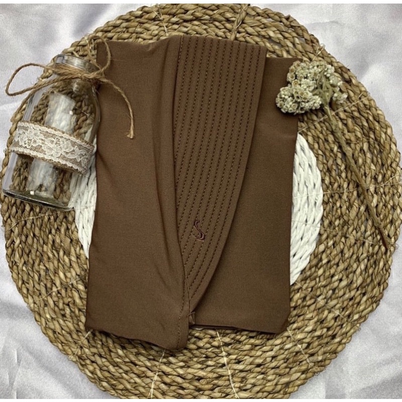 Bergo Hamidah ( ORI ) / Bergo Jersey Menutup Dada / Hijab Instan Jersey-NEW OLIVE