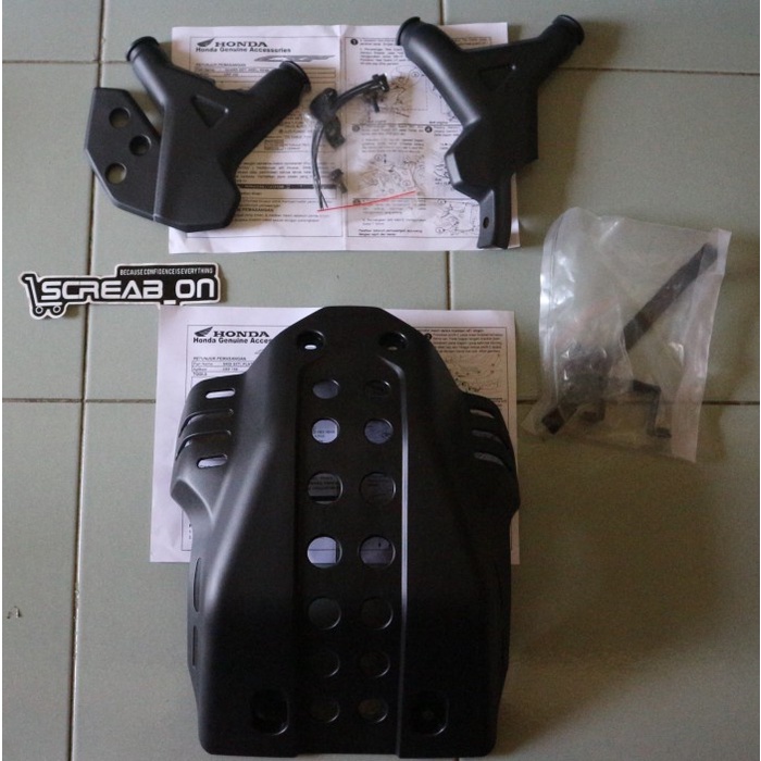 engine guard dan frame guard honda crf skid plate heel guard