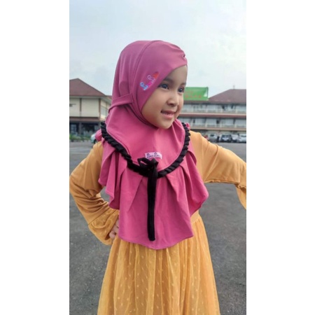 Linalivia Hijab || Bergo Zefanya Baby || Jilbab anak || Bisa Cod