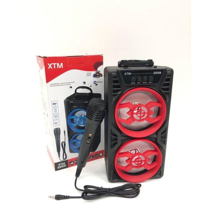 "HUF.31Oc22х" SPEAKER BLUETOOTH XTM 2258 PLUS MIC KABEL KARAOKE/SPEAKER SALON KARAOKE AKTIF XTM/SPEA