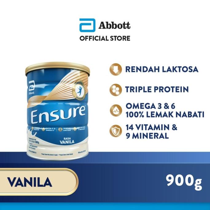 

[ COD ] Ensure Vanila 900gr Susu Nutrisi Dewasa Rendah Laktosa