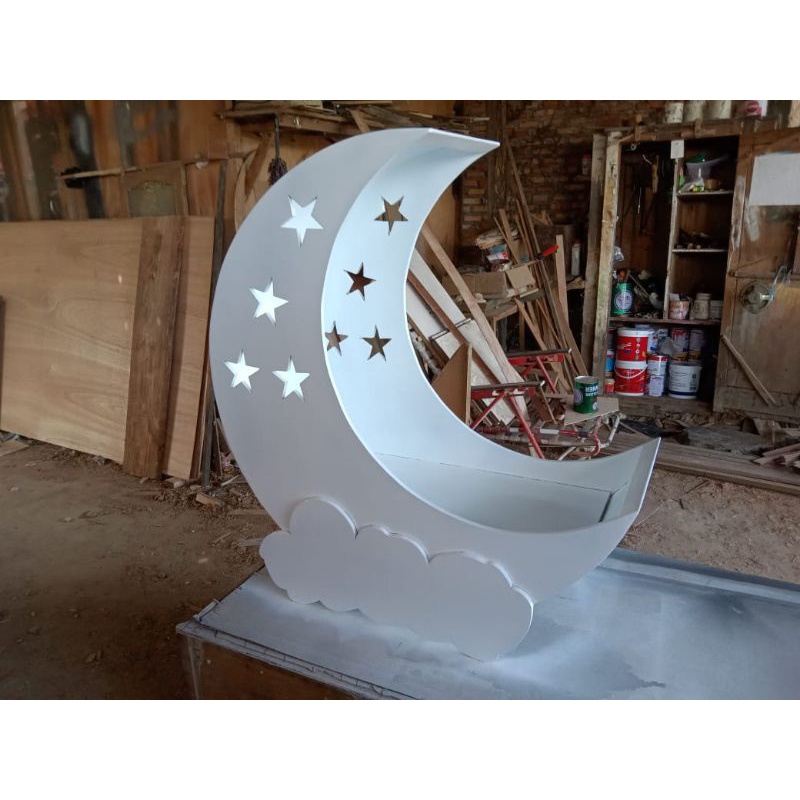 box bayi bulan sabit awan perlengkapan dekorasi