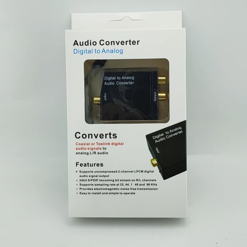 ID5m0La--PAKET Converter Optik Audio to RCA + Kabel Optic Toslink dan Kabel RCA 3 to 3 untuk TV Ke S
