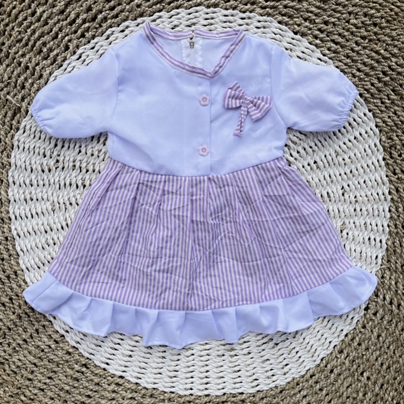 Baju Bayi Baju Bayi Perempuan Dress Bayi Rok Bayi Baju Lucu Bayi Perempuan Baju Bayi Murah Baju Bayi Kekinian Baju Bayi Lengan Pendek Gamis Bayi DNW BABY