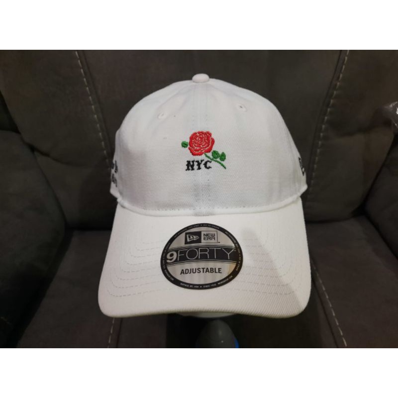 Topi golf ladies topi ladies golf Topi New Era Original Putih White New York city Rose cap new era h