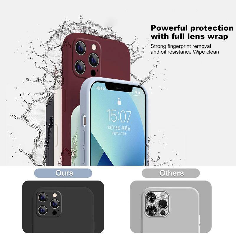 Soft Case Pelindung Kamera Bahan Silikon Untuk iPhone 14 13 12 11 Pro Max