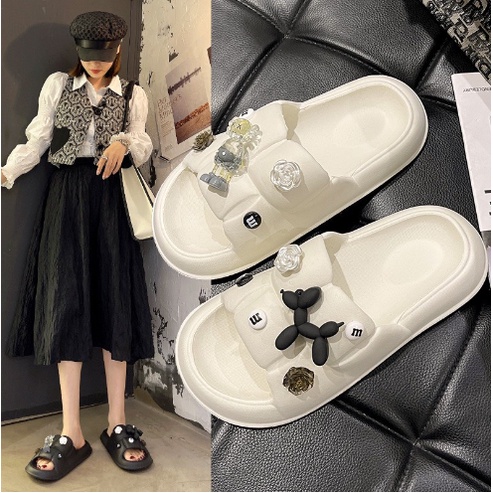 Sandal Roti Pria Wanita Sandal Stiker BEAR BATA VIRAL / Sendal Rumah Anak Wanita Import Fashion Kore