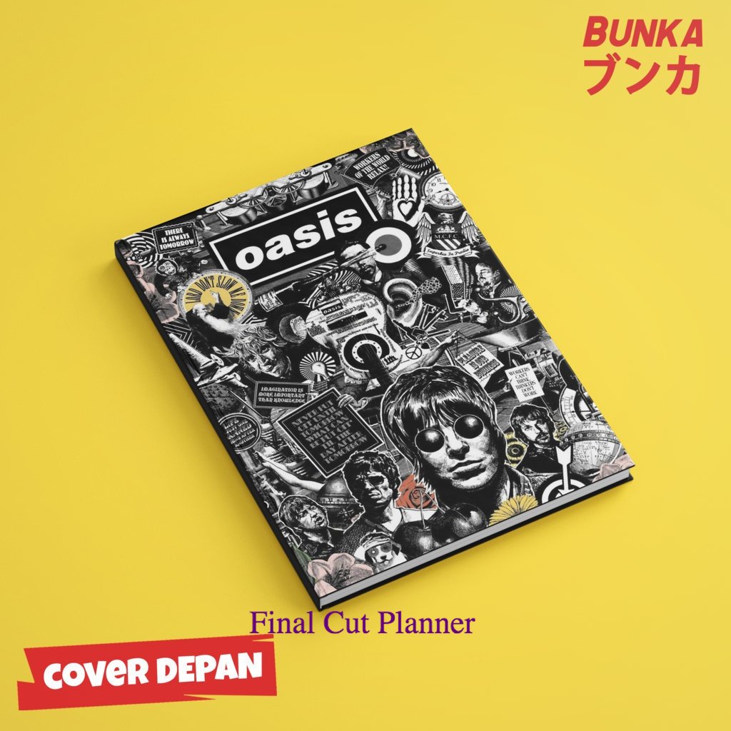

Notebook Band Oasis Hardcover A5 Buku Tulis Catatan Notes Agenda Planner Jurnal .