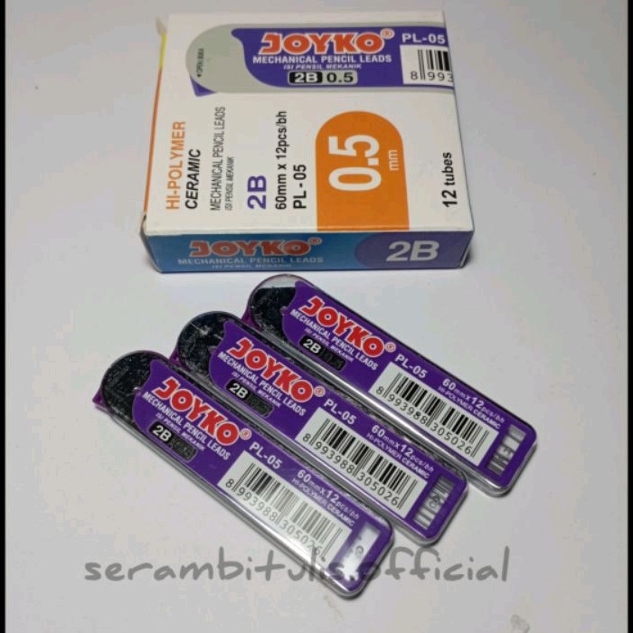 

ISI PENSIL MEKANIK 2B JOYKO PL-05 0.5 mm