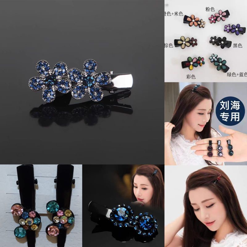 Jepit Rambut Korea Hair Ornaments Diamond Steel Jepit Rambut Poni Model Korea