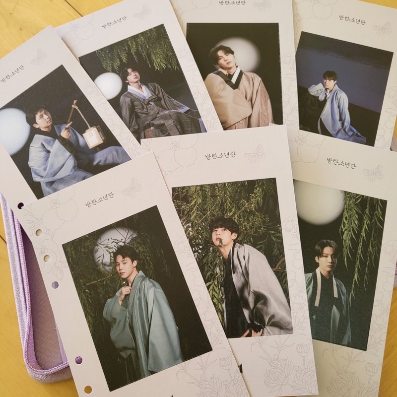 sharing mpc pc mini photocard Dalmajung Fabric Diary 2022 BTS  rm jin suga jhope jimin v jungkook jk