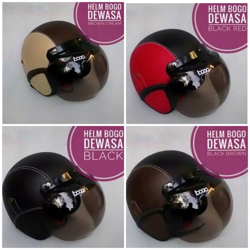 HELM BOGO DEWASA + KACA BOGO PACKING BubbleWrap/BOX