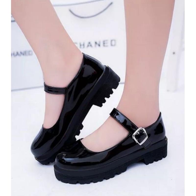 Sepatu Flat Wanita / Sepatu Loafers Wanita / Sepatu Kerja Wanita / Sep Sepatu Lolita Wanita Jepang