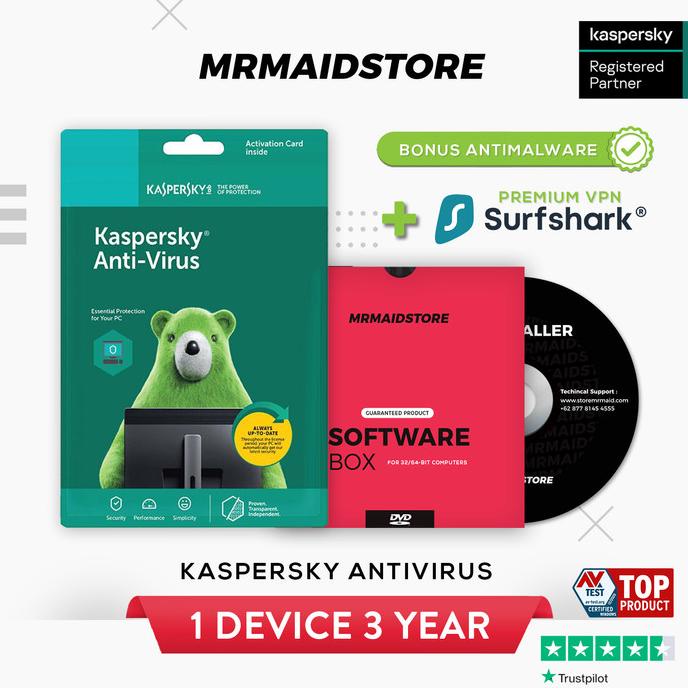 Antivirus Kaspersky Antivirus 1 Pc 3 Tahun