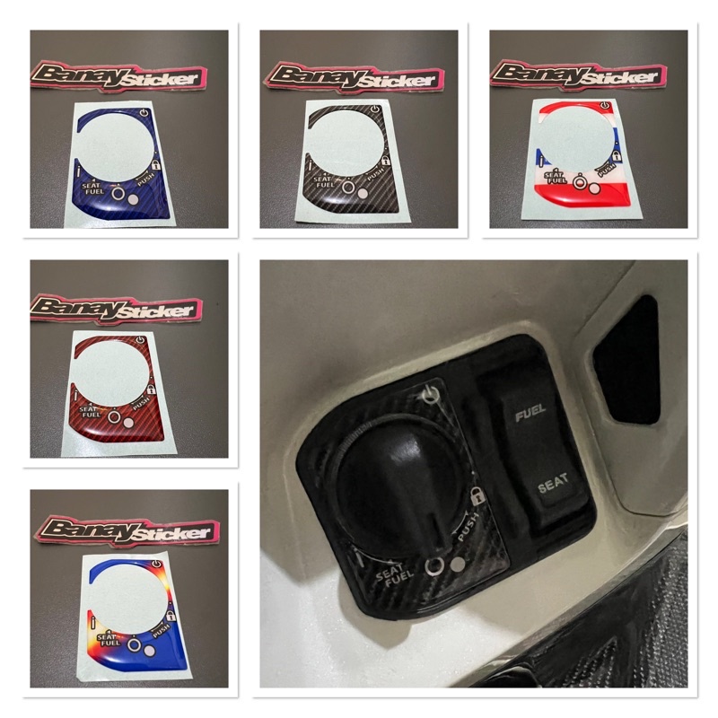 STICKER STIKER EMBLEM KEYLESS KONTAK HONDA PCX 160,VARIO 160 TIMBUL