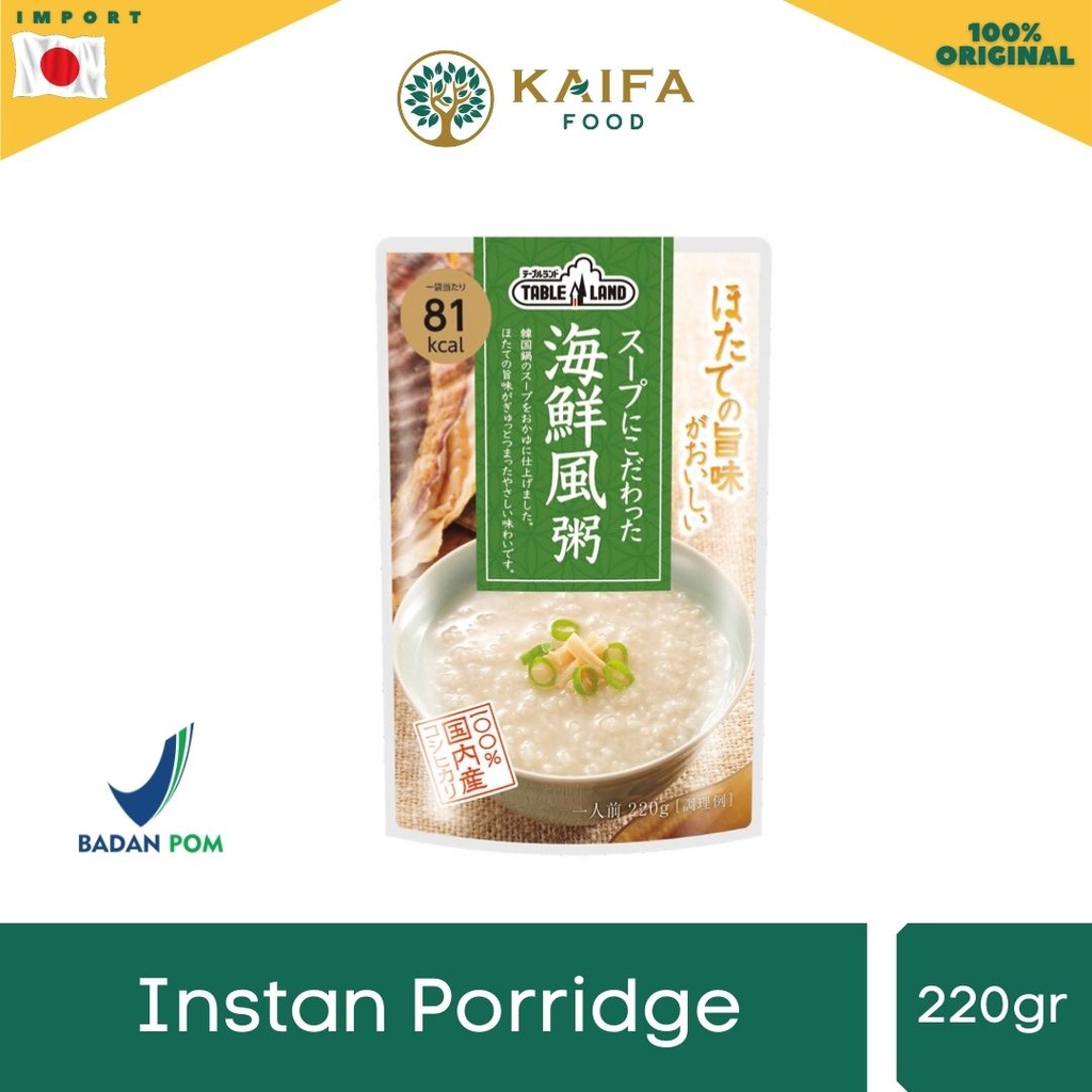 

Table Land Instant Porridge 220gr (Bubur Instan)