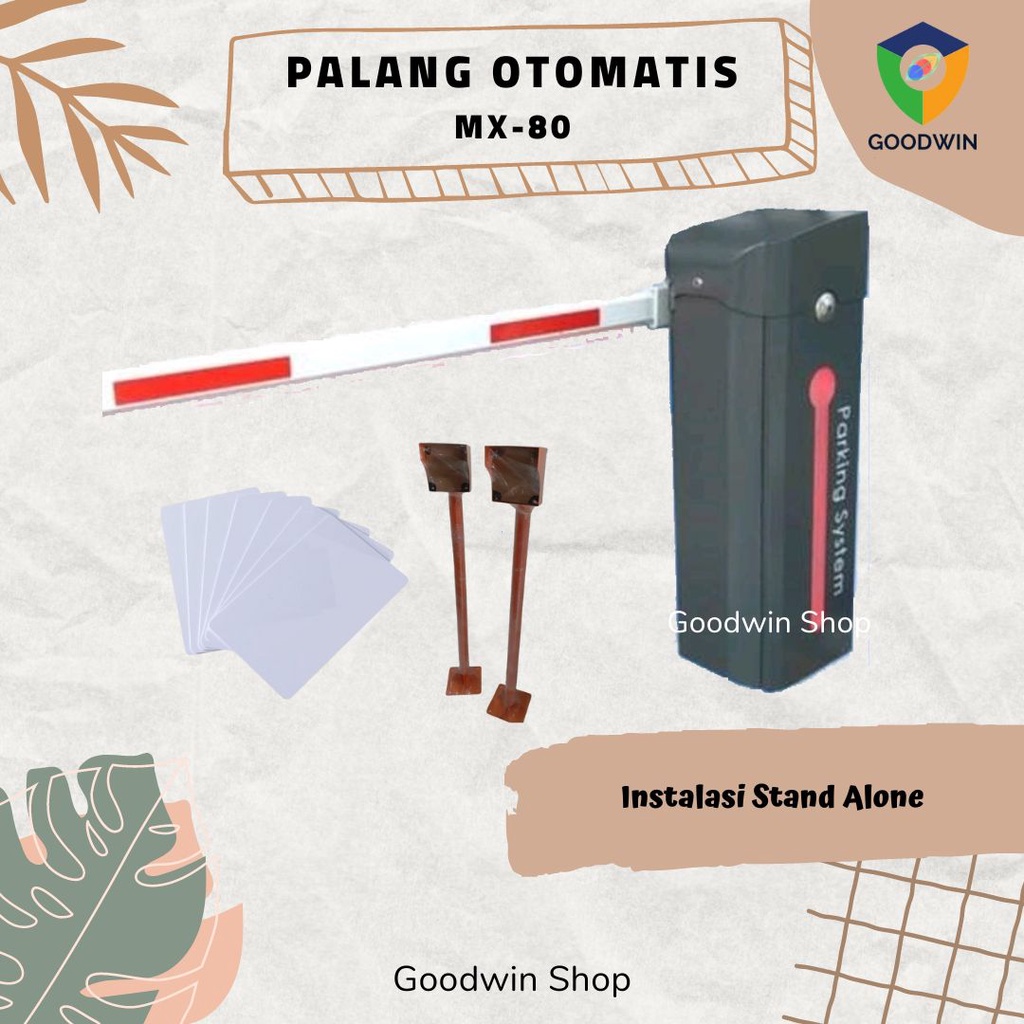 Jual Paket Palang Parkirbarrier Gate Mx 80 Stand Aloneportal Otomatis Shopee Indonesia 6962