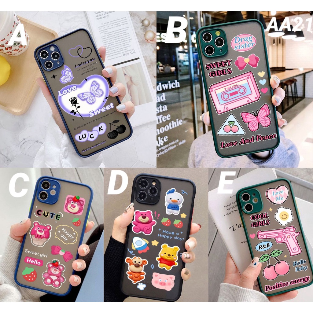 Casing Softcase AA21 for Xiaomi Redmi mi S2 8 11 Lite a1 5x Poco C40 F3 Pro M3 M4 X3 NFC GT 5G