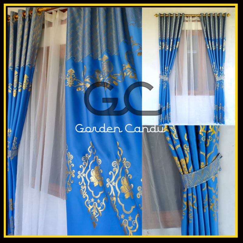 gorden blackout Motif BATIK baru