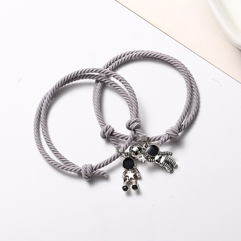 Gelang Couple / 2 Pcs Gelang Desain Astronot Kuromi Cinnamoroll Untuk Pria Dan Wanita