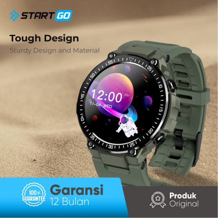 ADVAN STARTGO Smartwatch ARMY FORCE AMOLED HD Screen 60 Sports Modes