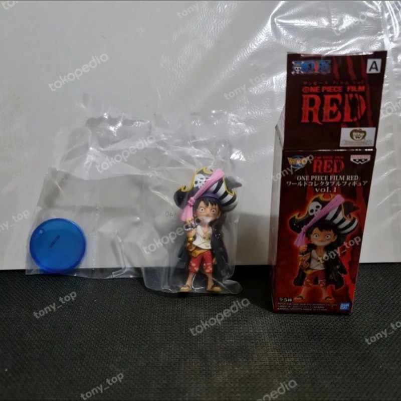 WCF One Piece Luffy Film Red Monkey D Figure Gashapon Banpresto Bandai Chibi Petit Chara