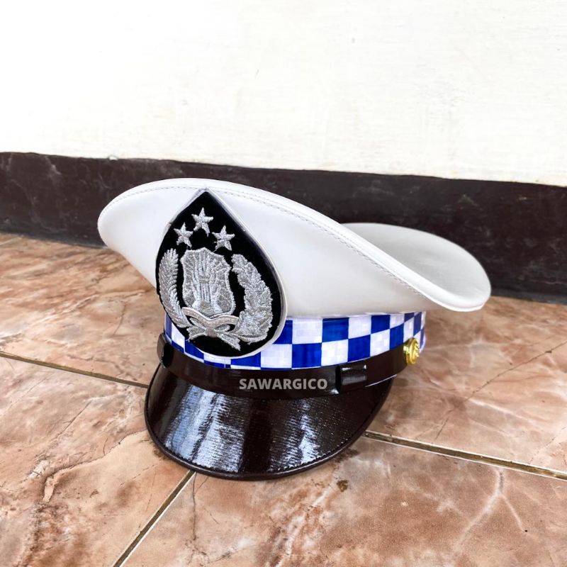 TOPI PET LANTAS POLRI POLKI MODEL TERBARU