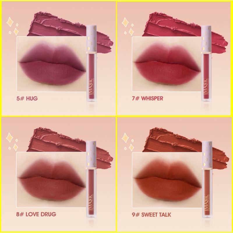 [ 100 % ] [ ORIGINAL ] [ READY ] Imagic New Matte &amp; Lip Cheek Dual Purpose Lip Mud LP213 Long Lasting