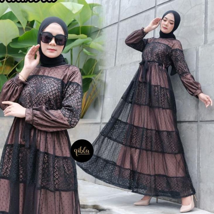 "TGS.18Oc22ᴾ" ASMIRANDA ASMIRANDAH DRESS BROKAT JUMBO NADHIRA GOWN GAMIS ACARA KONDANGAN MURAH TREND