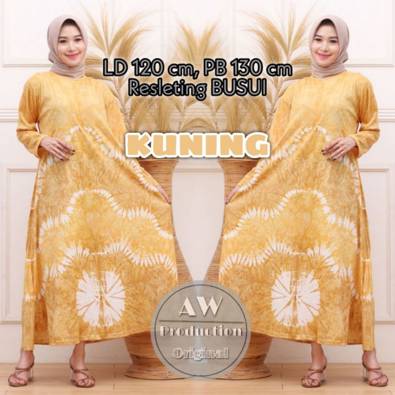 Daster Kaos Jumbo Kekinian Abstrak Busui Resleting Depan Lengan Panjang Baju Wanita Bumil Terbaru Termurah