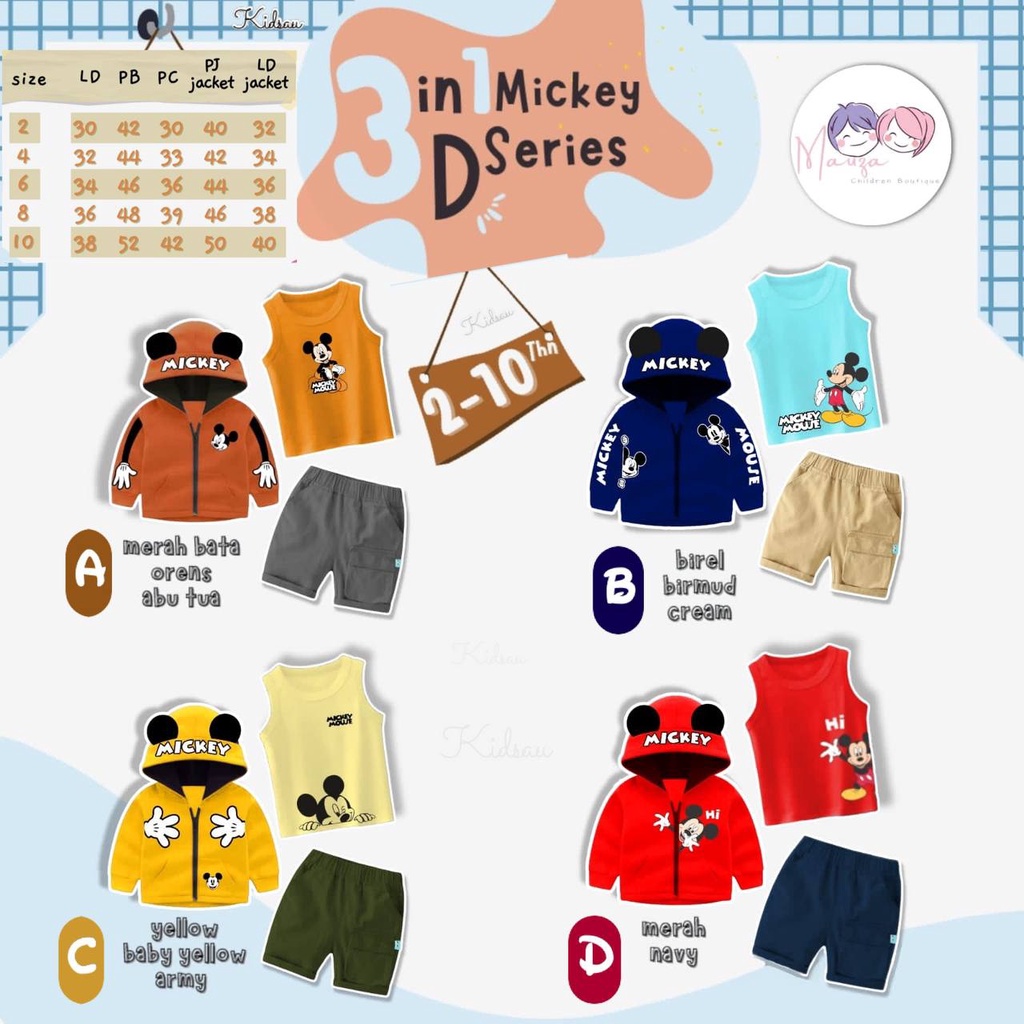 3D 3in1 Mickey Series Mauza
