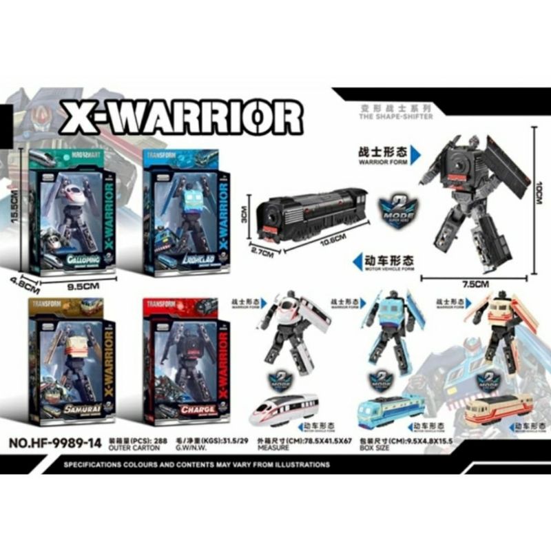 Mainan Robot Transformers X-Warrior