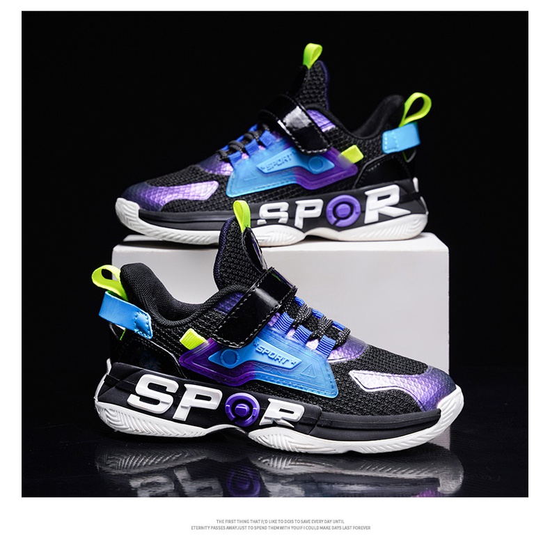 Chubby Glory SH2237 Sepatu olahraga sekolah SD MI anak sepatu lari anak laki-laki Size 32 -37 kasual sepatu sekola untuk anak TK SD SMP bahan ringan tebal enteng modis keren sepatu sport cocok untuk olahraga usia 3 sd 12 tahun size 34-39