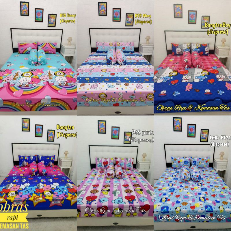 sprei bts bt21 sprei anak homemade k pop