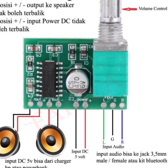 Buruan pesan--Kit Modul PAM8403 v2 Mini 5V Digital Amplifier Potensio pam 8403