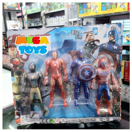 2020-2 MAINAN ACTION FIGURE AVENGERS END GAME - KOLEKSI MAINAN SUPER HERO ANAK 4 PCS