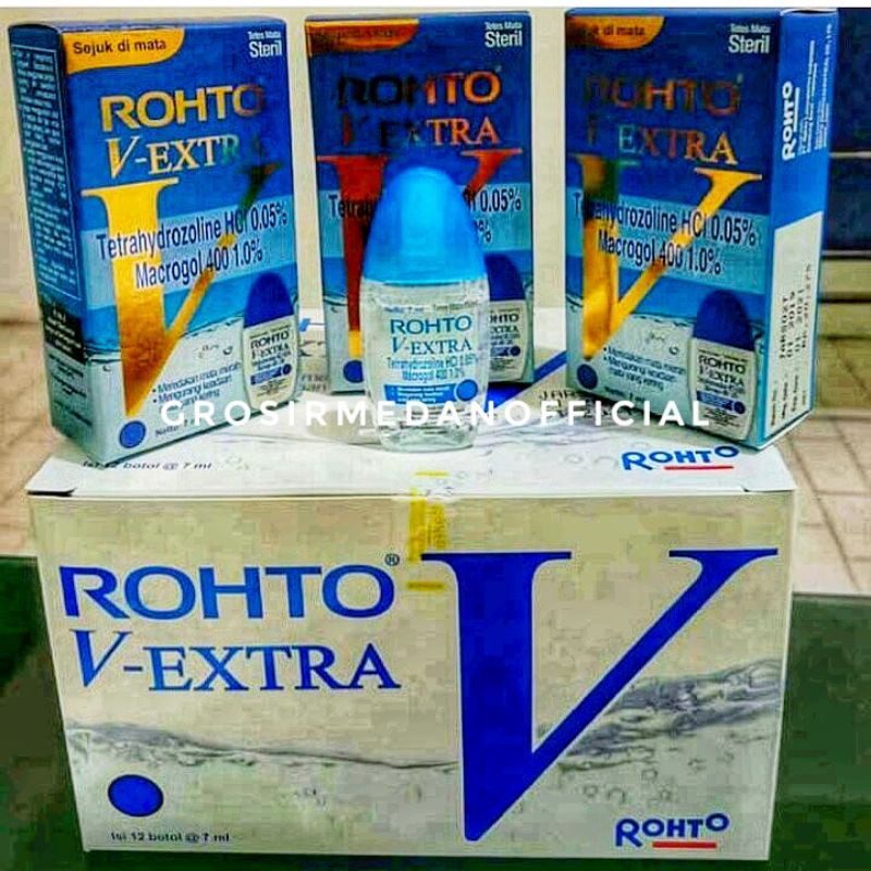 ROHTO V-EXTRA TETES MATA STERIL DINGIN UNTUK MATA MERAH, KERING DAN PEGAL