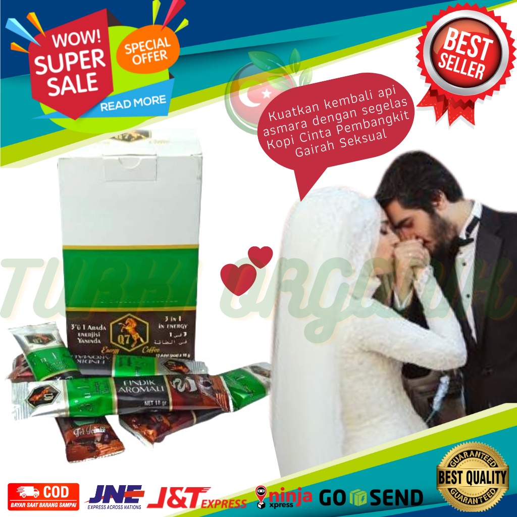 KOPI CINTA Q7 EXP 2024/2025 VIAGRA ORIGINAL SUPLEMEN PASUTRI 100% PRODUK TURKI ASLI DAN ALAMI