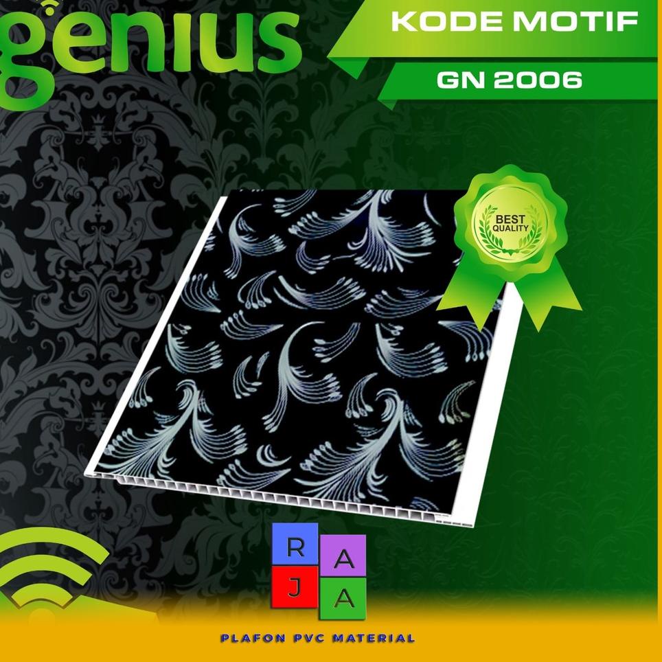 Prioritas--Plafon PVC Mewah Motif Bunga Genius 2006 Harga Permeter