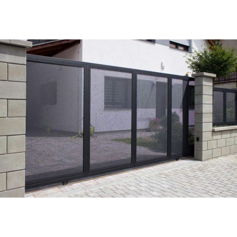 Jual Pagar Besi galvanis kombinasi plat Perforated/ plat lubang kecil