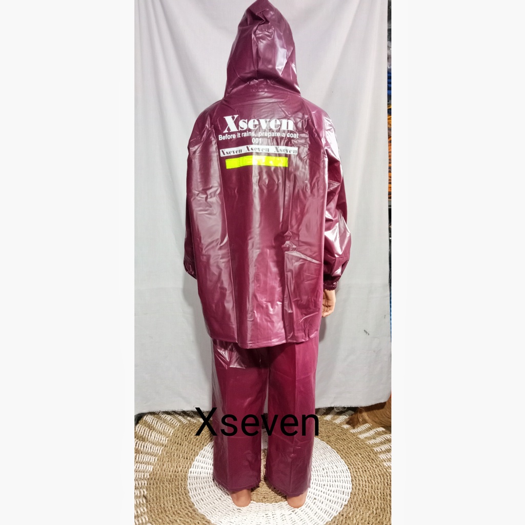 Jas Hujan Pria Wanita setelan Baju Celana Terbaik Raincoat Jas hujan Mantel Hujan Termurah maron exseven