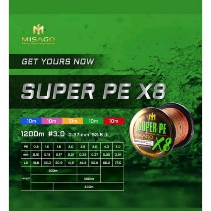 BENANG SUPER PE MISAGO X8