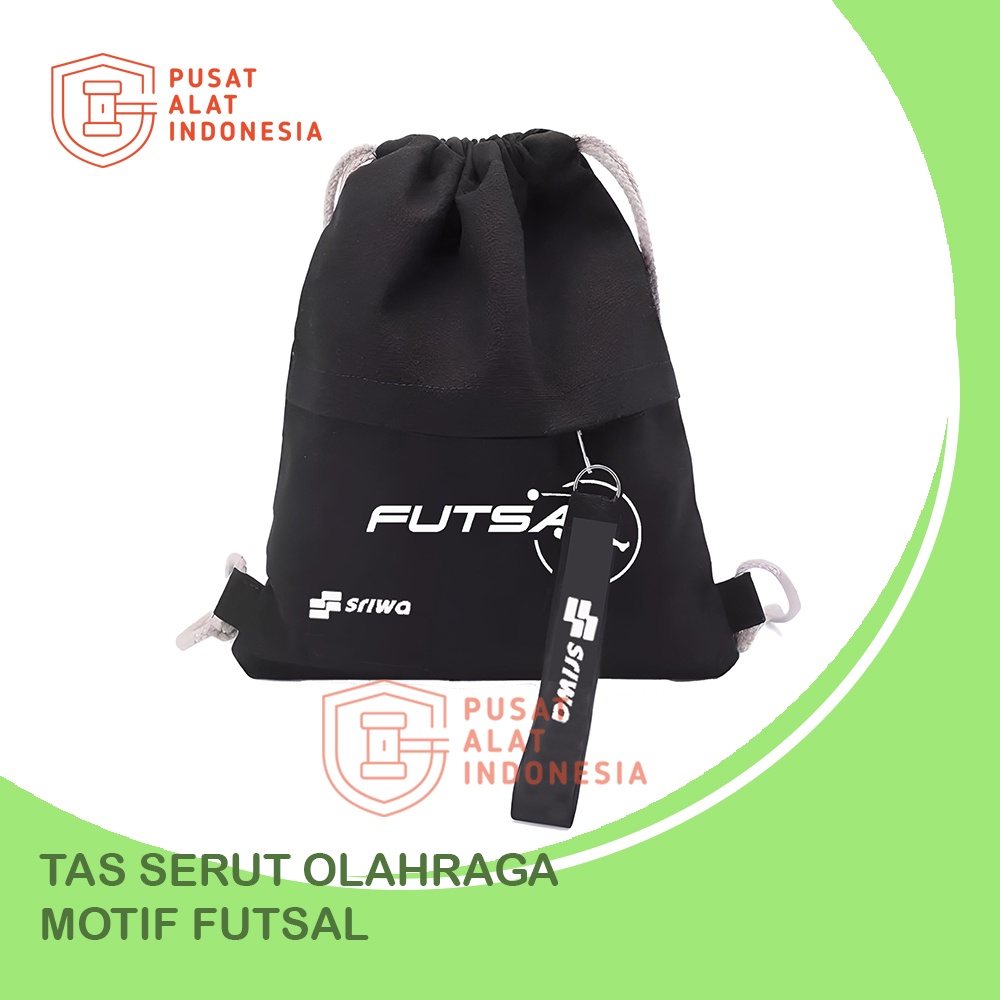 TAS SERUT PRIA SEKOLAH OLAHRAGA FUTSAL POLOS SIMPEL SR331 TAS RANSEL KERUT