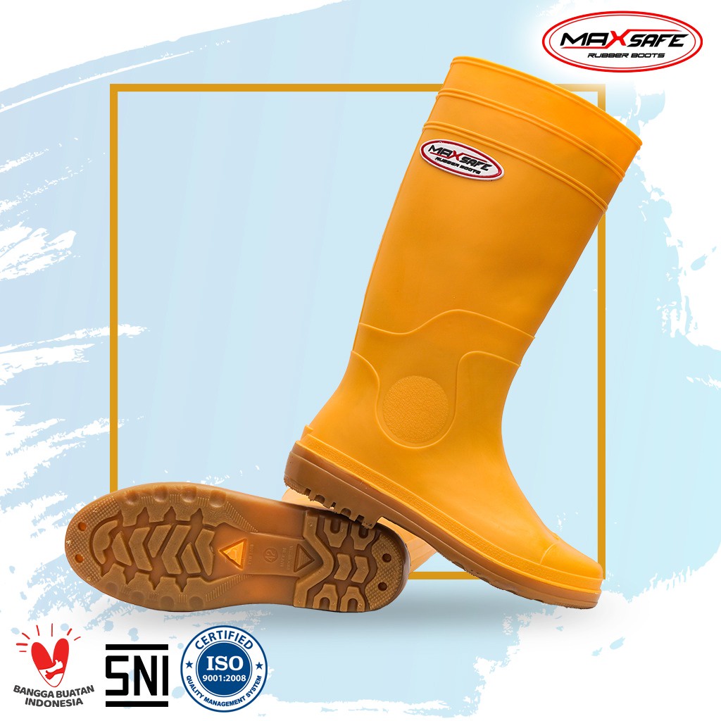 Toyobo Boots &amp; MaxSafe Boots Panjang Kuning